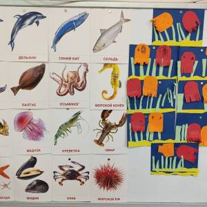 Конспект занятия по аппликации «Весёлые осьминожки» для детей 4–5 лет