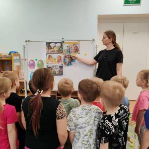 Конспект занятия по рисованию в разновозрастной группе для детей 4–6 лет «Пасхальная композиция»