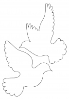 Как рисовать голубя на 9 мая легко