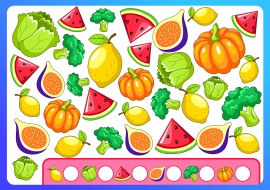 Детские рисунки овощи и фрукты