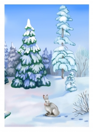 Зимний лес рисунок для детей раскраска (47 фото)