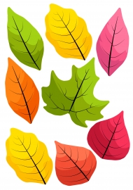 Шаблон «Осенние листья» для поделок