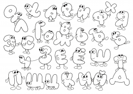 Раскраски буквы для детей (заглавные)