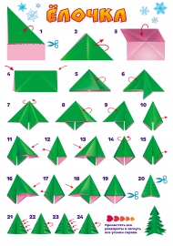 Елочка из бумаги (12 см) - оригами. Быстро, стильно. | Снова Праздник! | Коллекция праздничных идей
