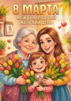 Передвижка к празднику 8 марта