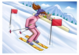 Игра Горные Лыжи: Пик Неба - Играть Онлайн!