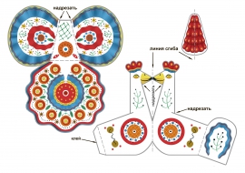Дымковская игрушка Рабочая тетрадь и форма для росписи | Робинзония.