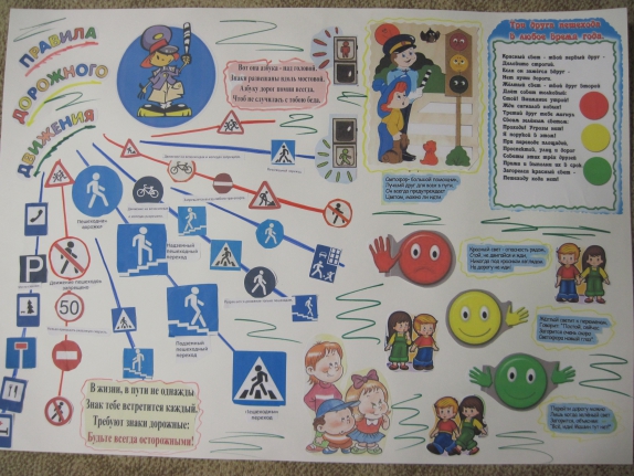 Плакат «Правила дорожного движения для детей»