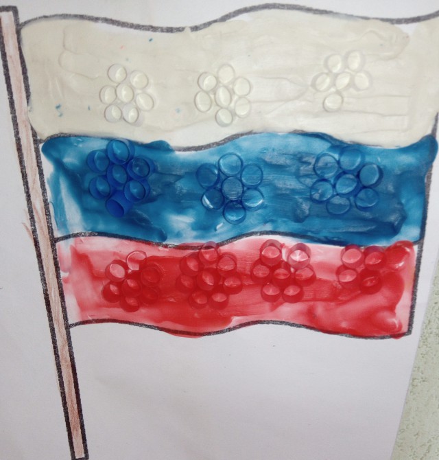 Флаг россии фото рисунок детей