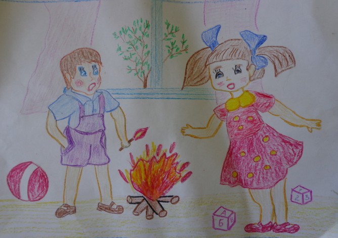Рисунок не играй с огнем в детский сад (46 фото) » рисунки для срисовки на zenin-vladimir.ru
