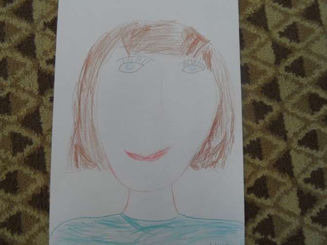 Как нарисовать портрет мамы для детей