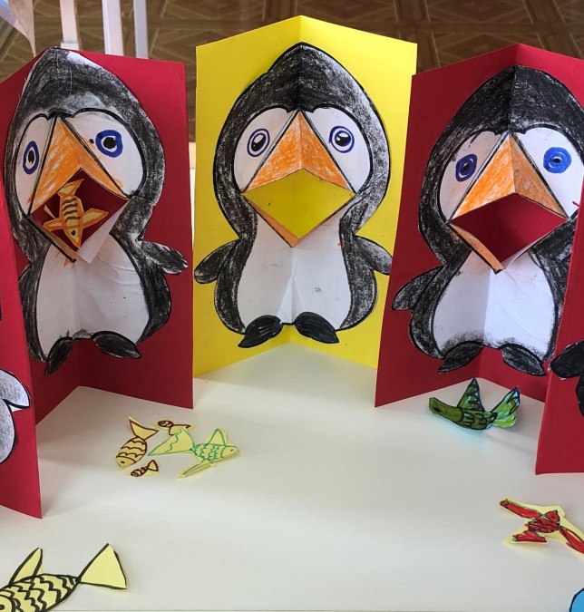 Рисунки пингвина карандашом для детей (34 фото)
