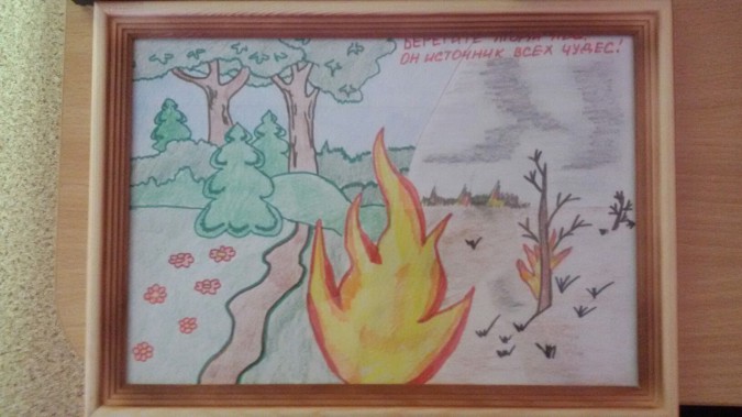 Раскраска берегите лес от пожара распечатать