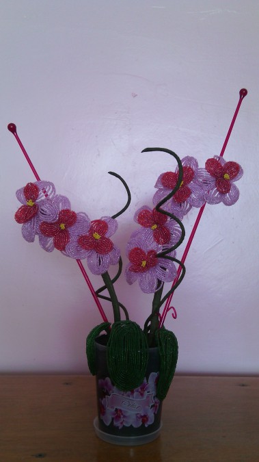 Орхидея из бисера: фото, пошаговые схемы плетения