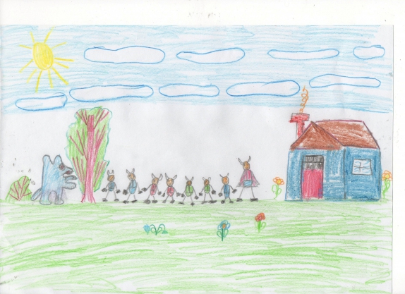 Раскраска волк и семеро козлят - Все для детского сада | Раскраски, Козлята, Сказки