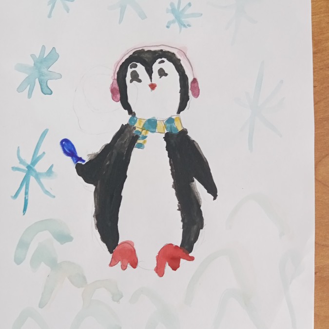 Игра Раскраска Пингвиненка