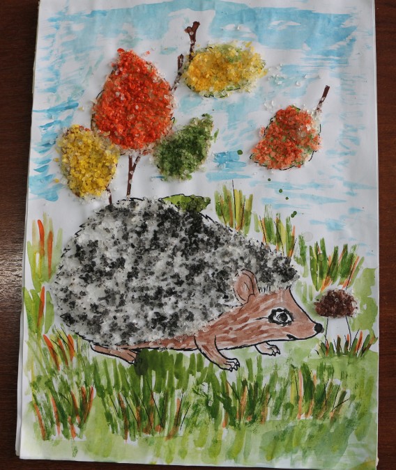 Картинки для детей ежик в осеннем лесу (67 фото)