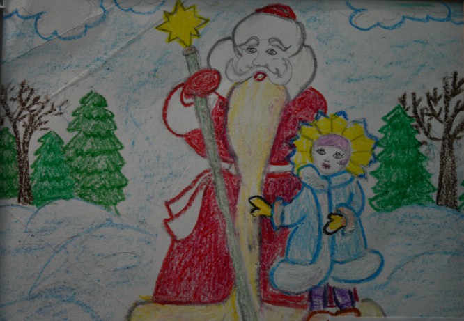 Як намалювати Діда Мороза та Снігуроньку крок за кроком (інструкціях, майстер-клас)