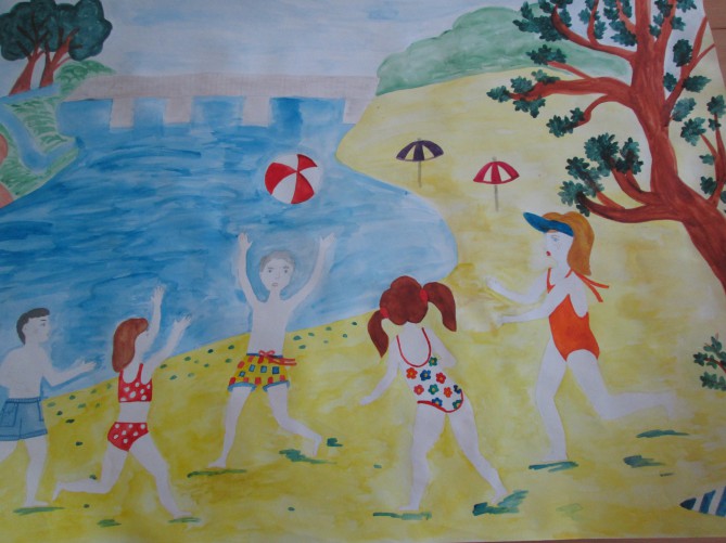 Каникулы в подготовительной группе. Рисование лето. Летние рисунки. Рисунок на летнюю тему. Летний рисунок для детей.