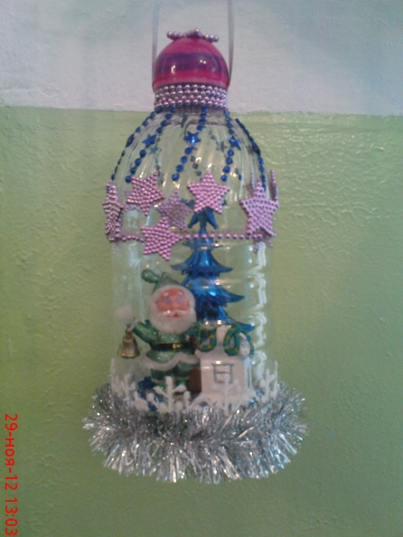 Новогодние чудо-колокольчики из пластиковых бутылок