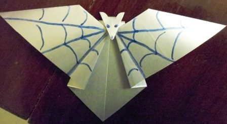 Мастерим веселого оригами снеговика по схеме
