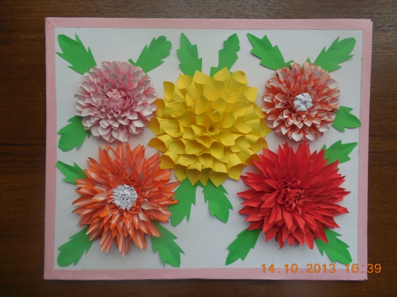 Объемные цветы из бумаги своими руками схем, шаблонов и фото