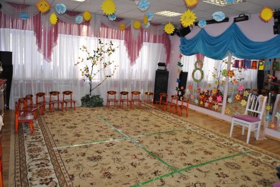 Оформление зала в детском саду