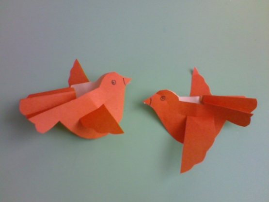 Оригами птичка из бумаги. Как сделать птицу из бумаги А4 без клея своими руками. Простая поделка