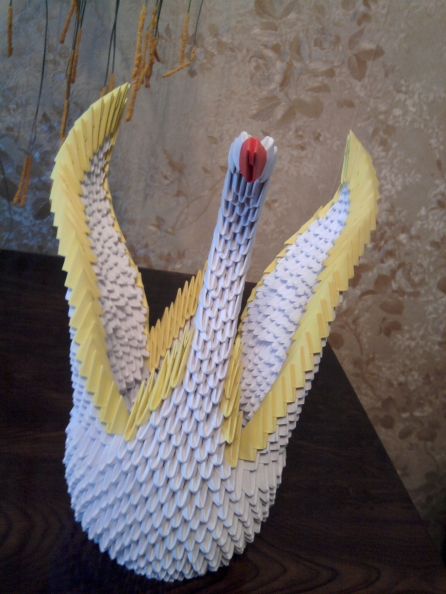 Оригами лебедь из модулей пошагово | Origami design, Origami swan, 3d origami swan