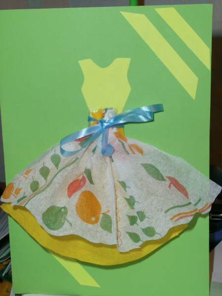 Открытка Платье из бумаги на 8 Марта | Оригами платье, Бумажное платье, Оригами