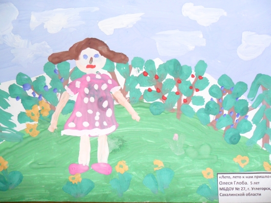 Рисунки на тему Лето для детей (55 картинок)