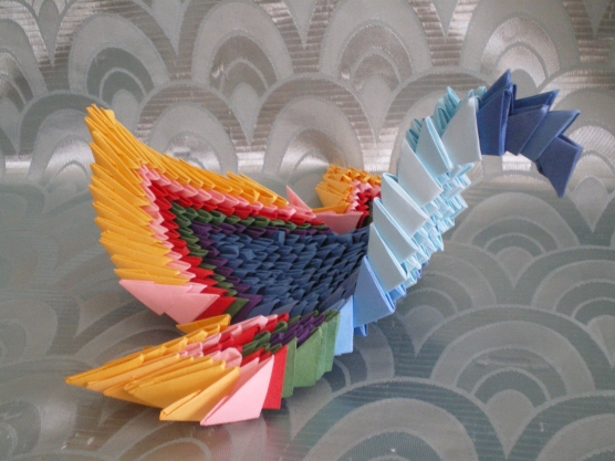 Оригами птица павлин (39 фото)