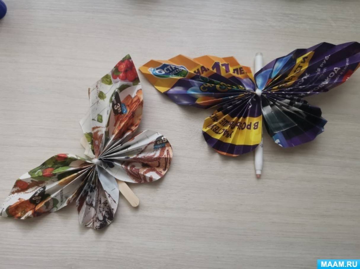 Бабочки из бумаги | Поделки, Бумага, Шаблоны