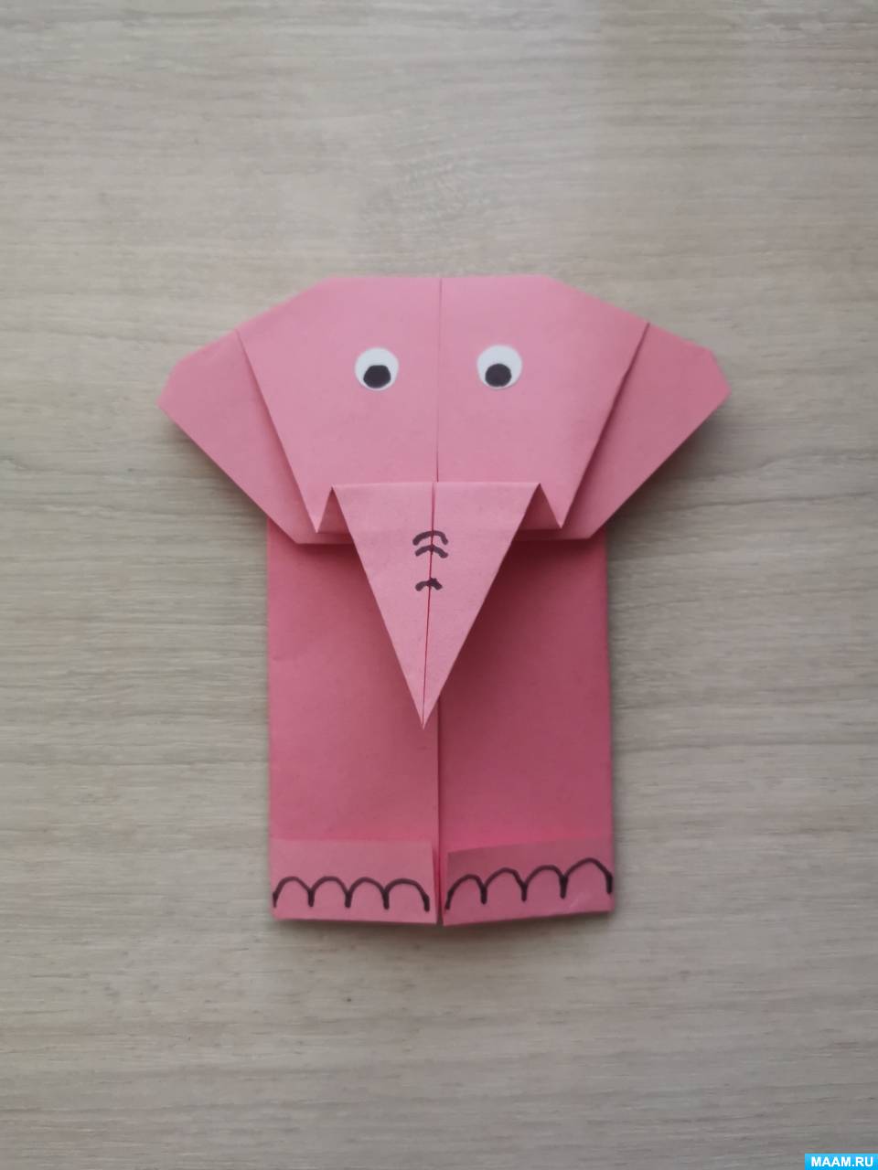Оригами слоник для детей