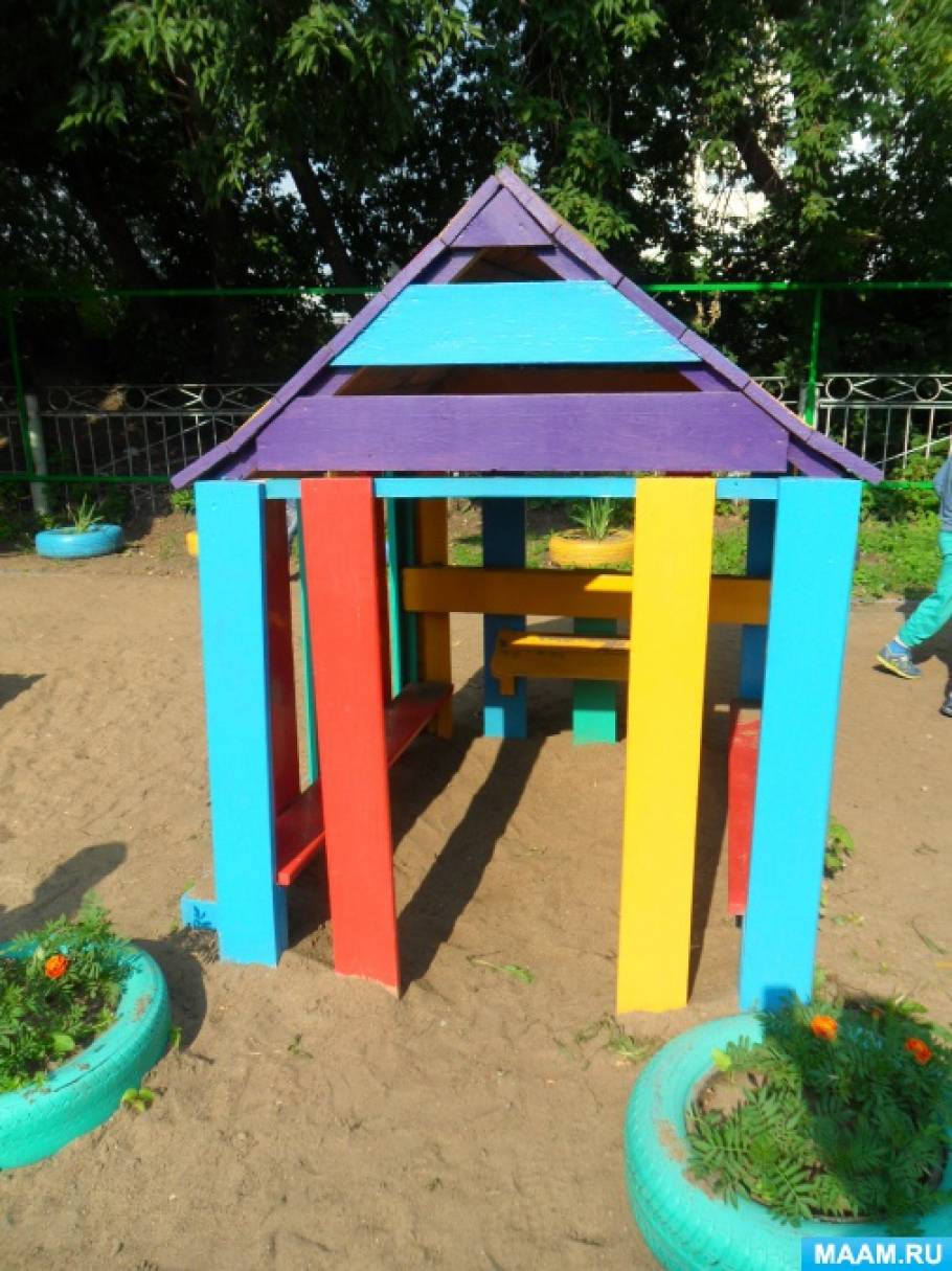 Оформление участков и площадок детского сада