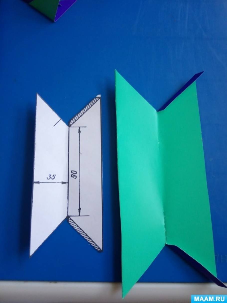 Панамка из бумаги в технике оригами