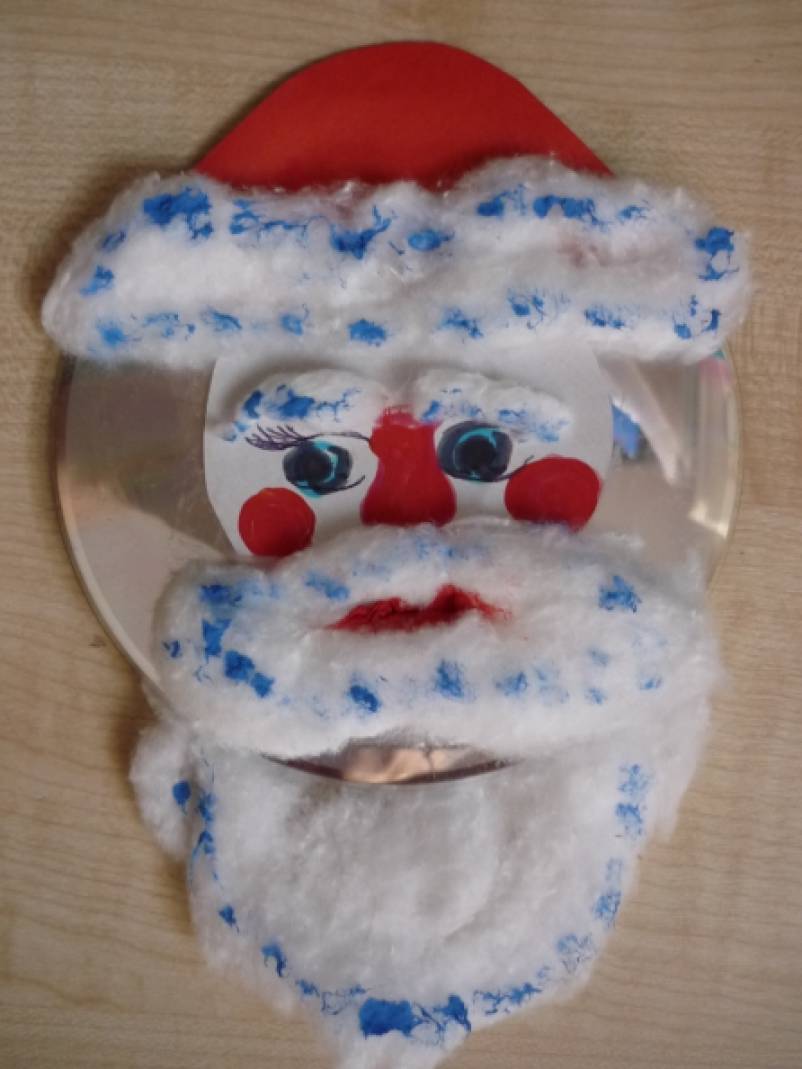 Дед Мороз и Снегурочка в технике папье-маше