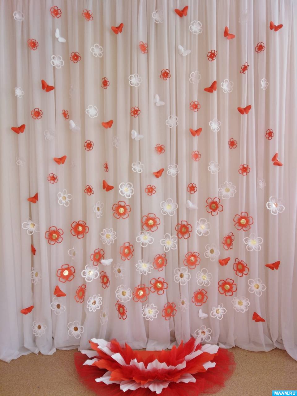 Идеи украшения дома на свадьбу искусственными цветами