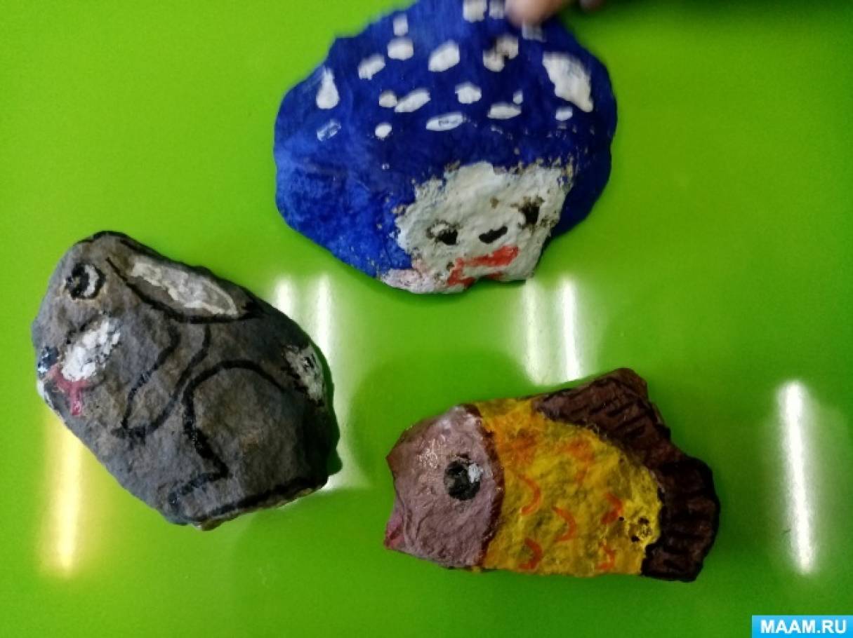 Рисование на камнях для детей 5-7 лет