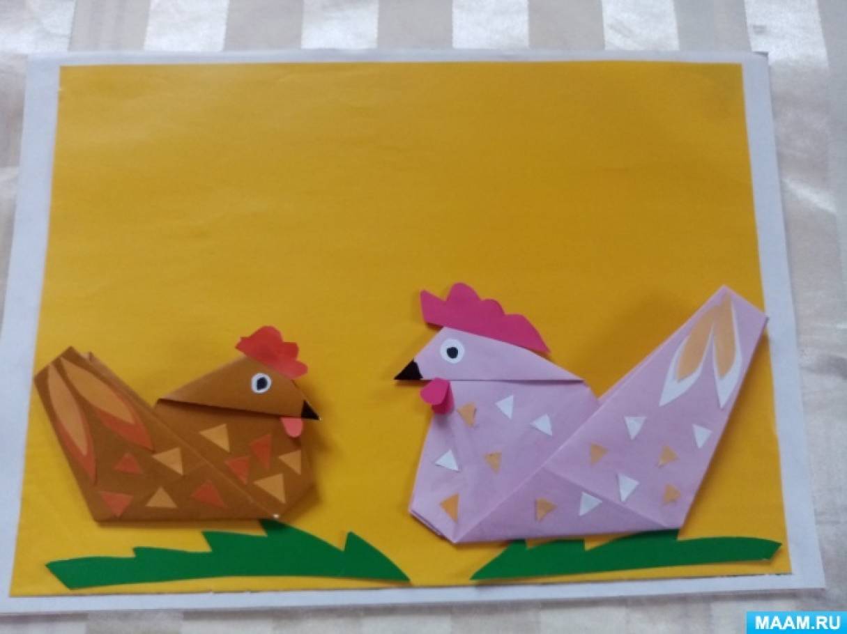 Сборная бумажная модель Петух (Курица)