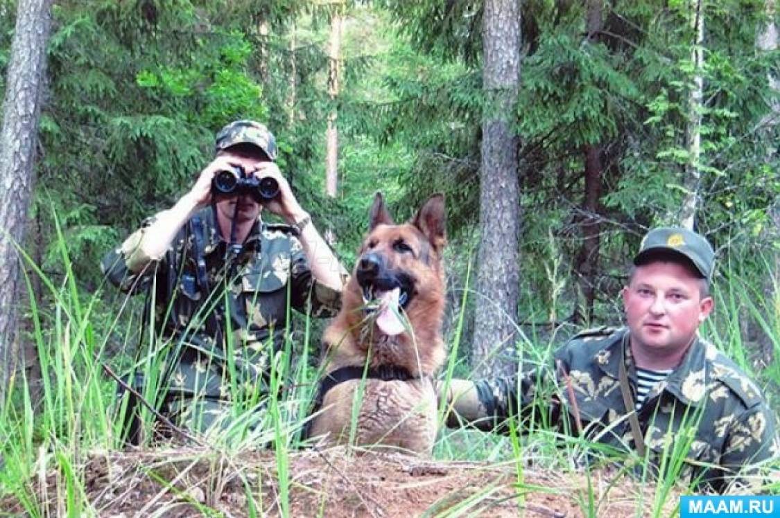 Фото пограничника с собакой