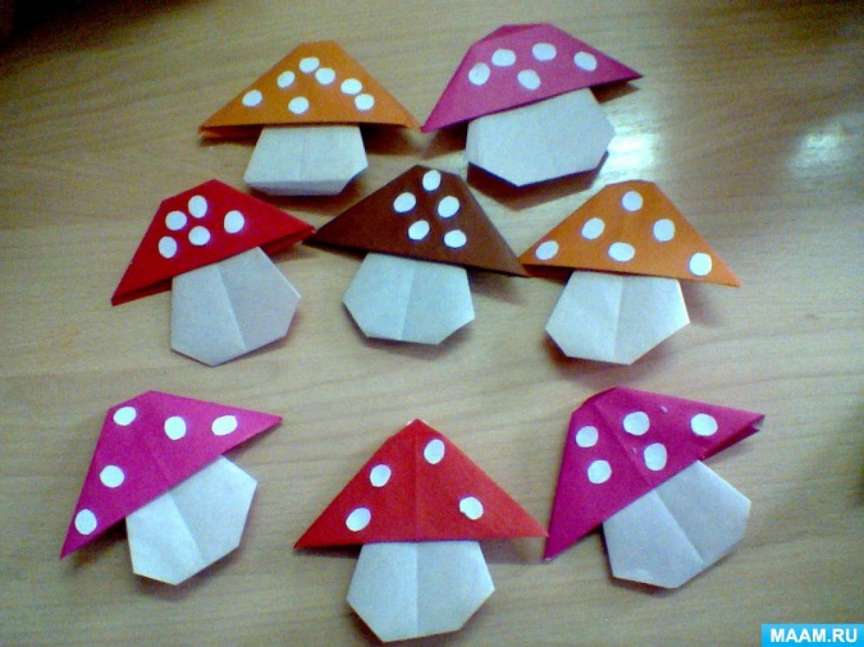 Конспект НОД для средней группы по оригами на тему: 
