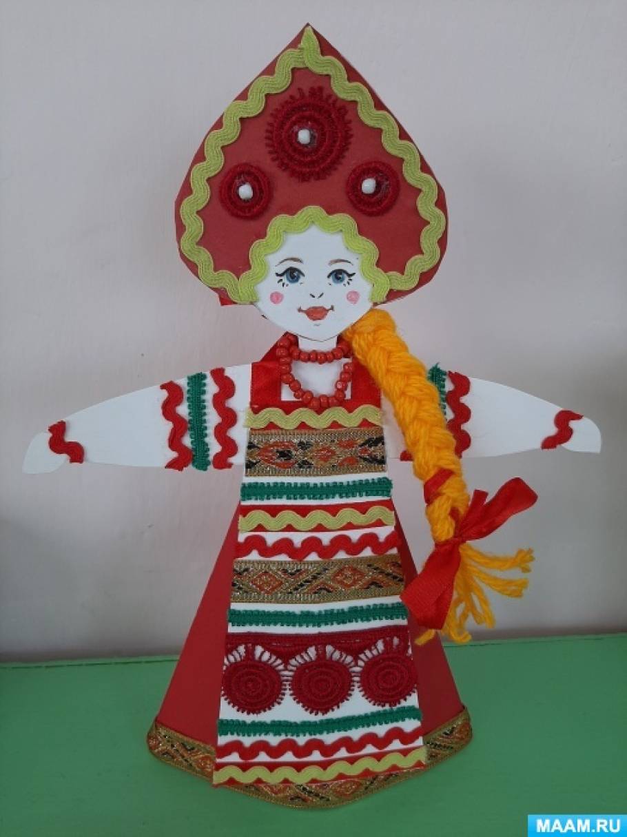 Изготовление бумажных фигур кукол своими руками