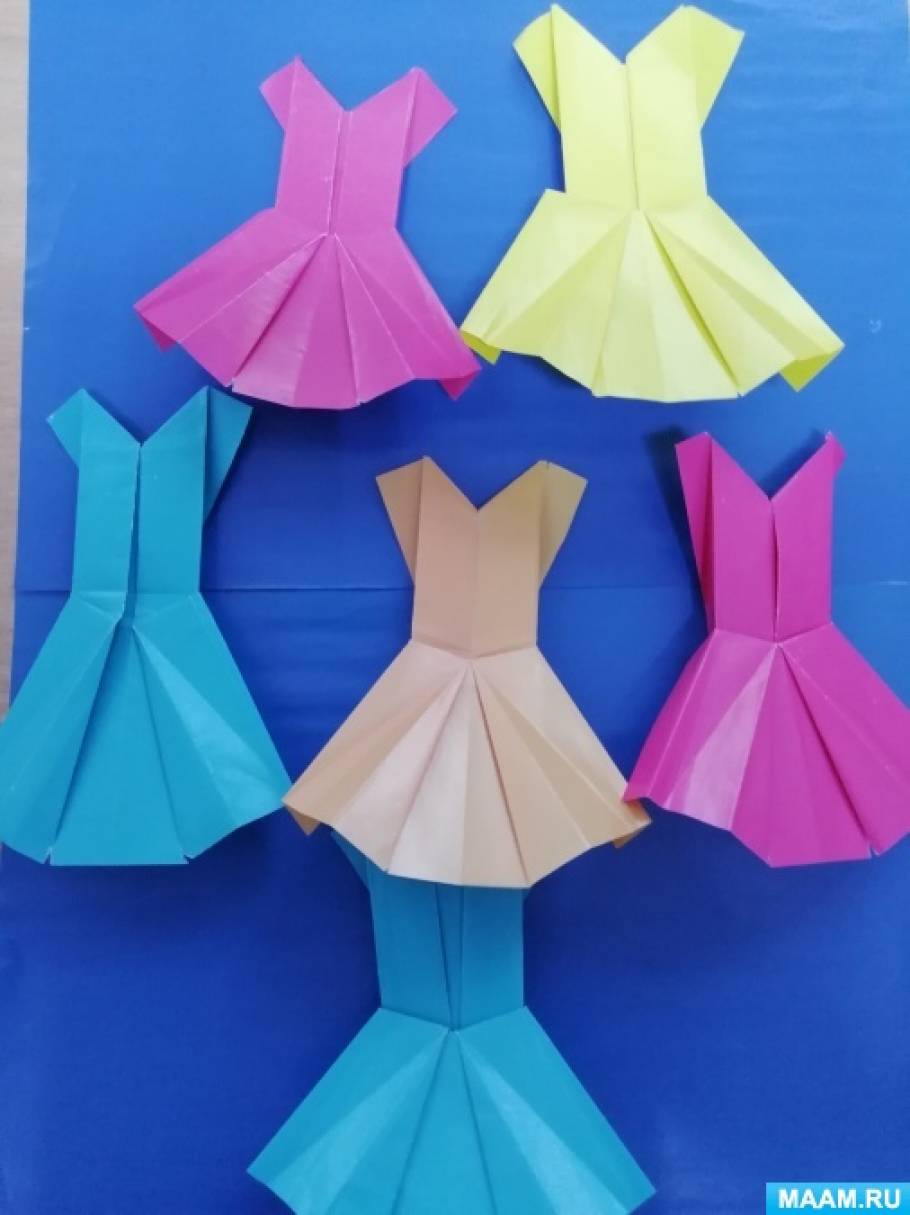 Платье оригами