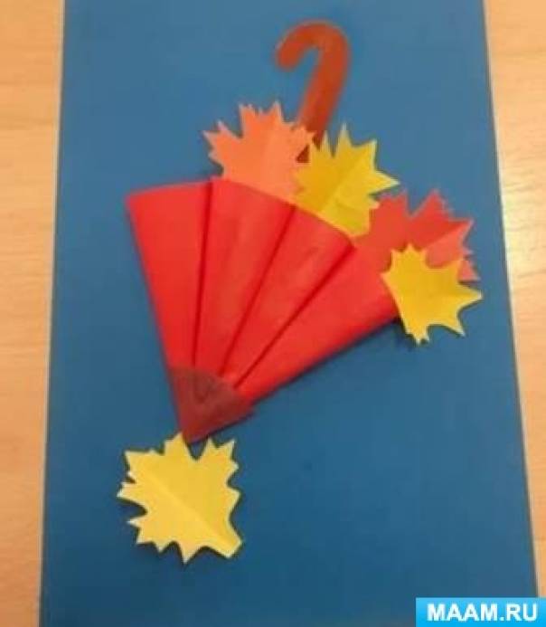 Как сделать объёмный мини зонтик из цветной бумаги своими руками