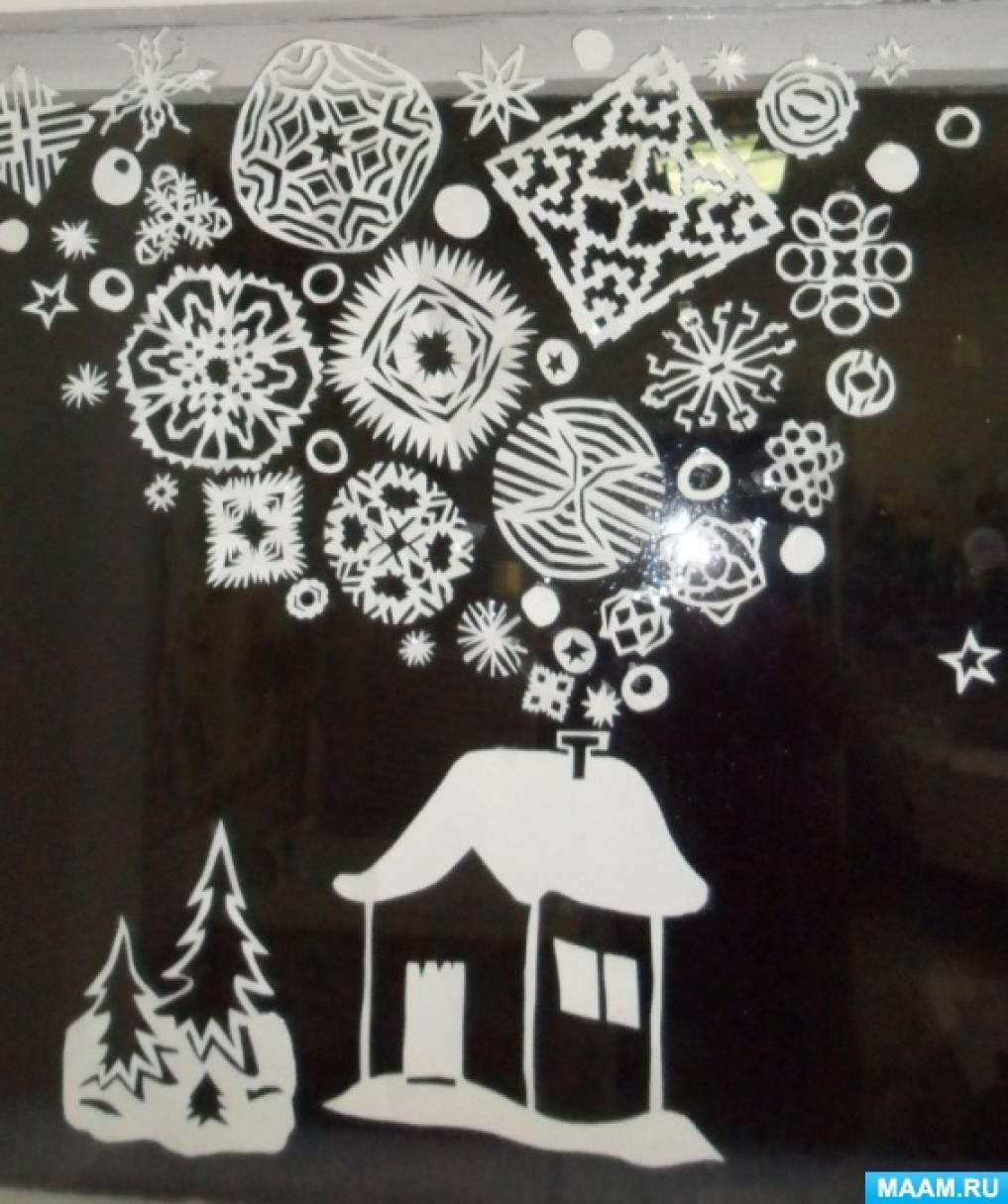 Как украсить окна к Новому году: варианты шикарного декора своими руками