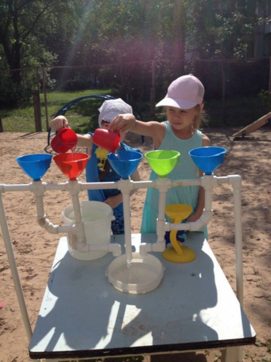 Оборудование для игр с водой в детском саду