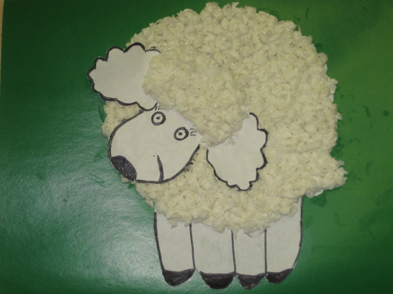 Овца из бумаги: пошаговая поделка для детей