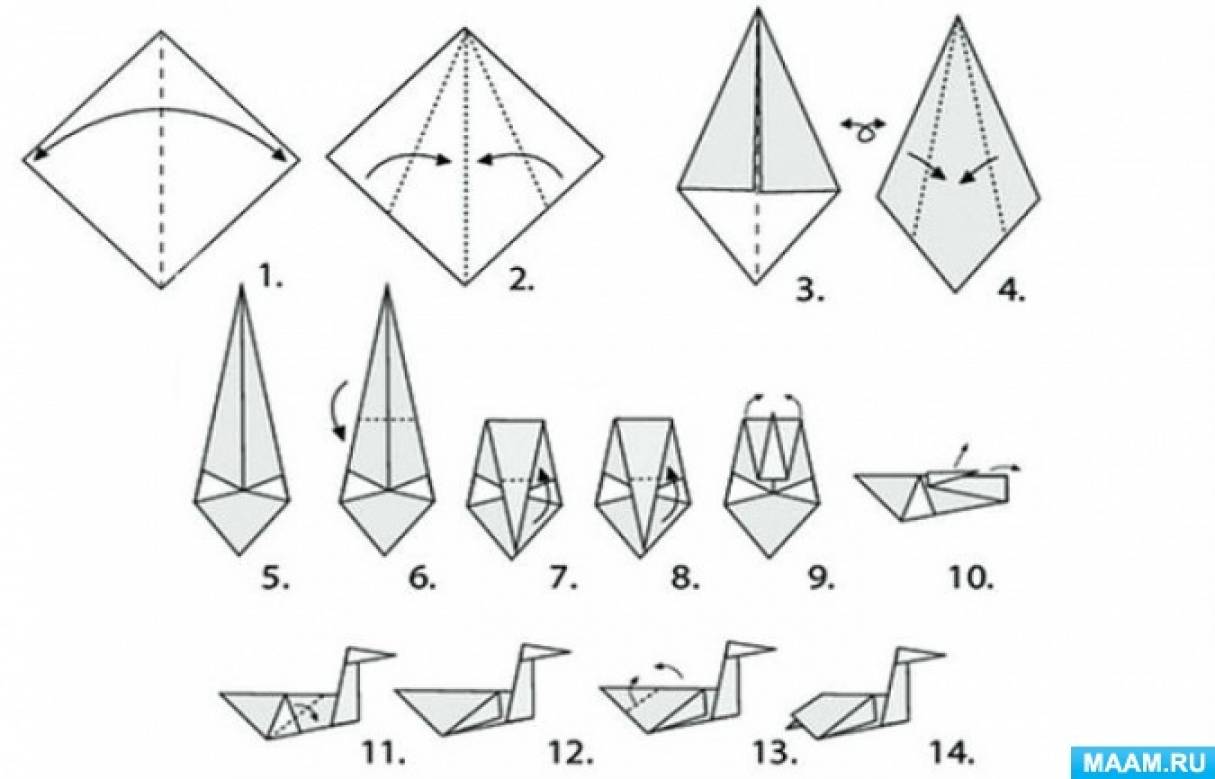Фигура из бумаги оригами лебедь: увлекательное рукоделие и потрясающий результат