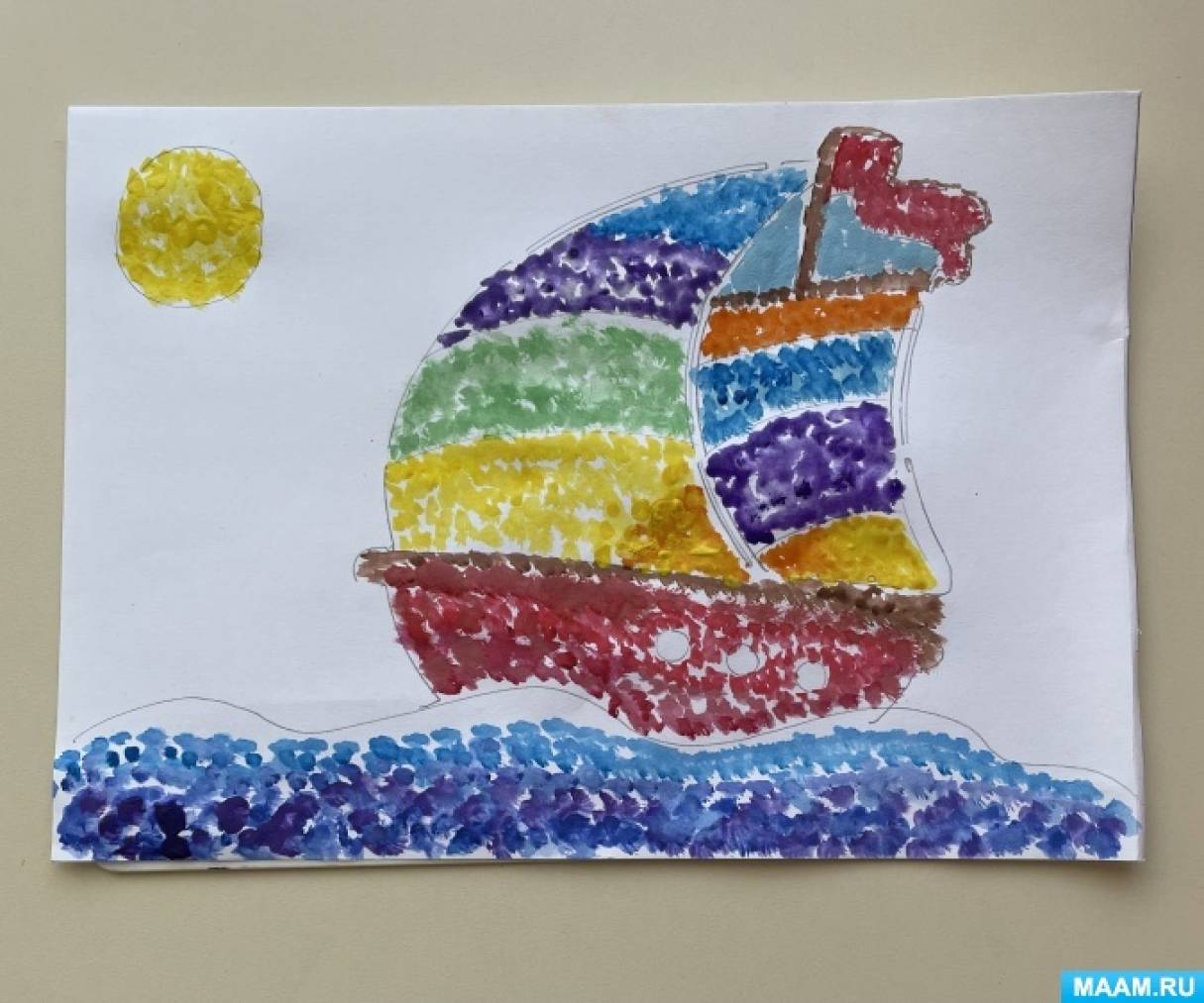 Рабочая программа по нетрадиционной технике рисования «Разноцветный мир» (5-6 лет)